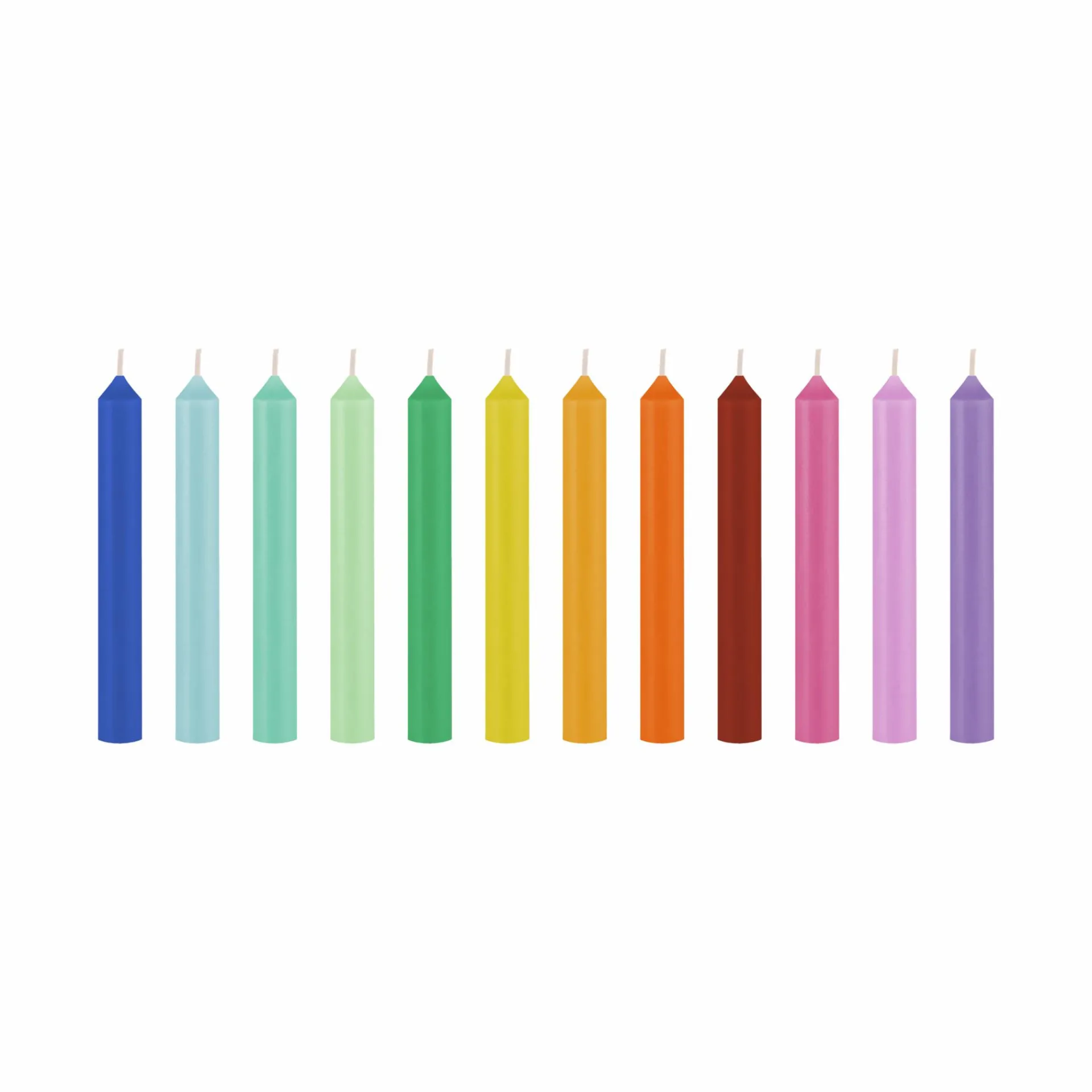 Kinder|Kerzen>REMEMBER Geburtstagskerzen-Set 'Candy', 12er-Set