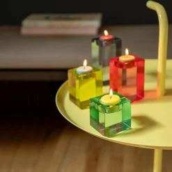 Kerzenhalter>REMEMBER Glasblock-Kerzenhalter 'Vela'