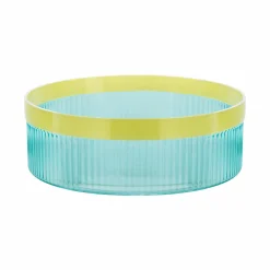 Tassen , Teller & Schalen>REMEMBER Glasschale Groove 'blue'