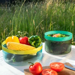 Tassen , Teller & Schalen>REMEMBER Glasschale Groove 'blue'