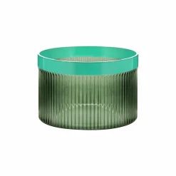 Tassen , Teller & Schalen>REMEMBER Glasschale Groove 'green'