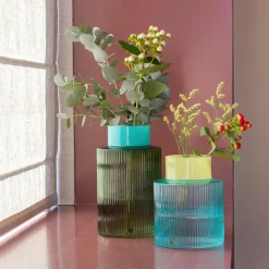 Vasen>REMEMBER Glasvase Groove 'green'