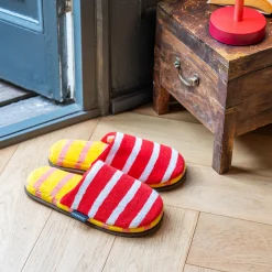 Textilien>REMEMBER Slipper 'Mello' red, Gr. 35-39