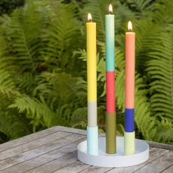 Kerzen>REMEMBER Stabkerzen-Set 'Ibiza'