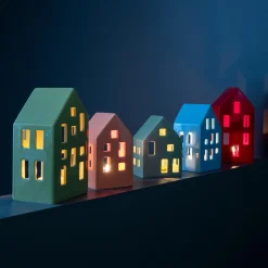 Kerzenhalter>REMEMBER Teelichthaus Nyhavn 'blue'